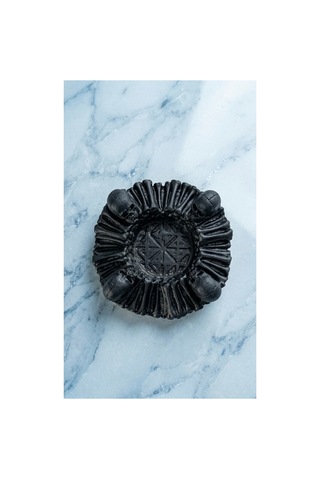 Gotik Sanat Tasarım Kafatası Figürlü Sigara Küllüğü, Kül Tablası 14cm X 5cm Siyah