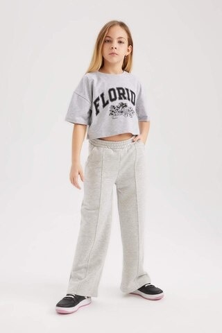 DeFacto Kız Çocuk Wide Leg Pantolon B7784A8NSGR210 Gri
