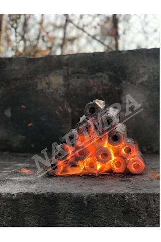 Meşe Briket Mangal Kömürü 4Saat Yanma  10Kg