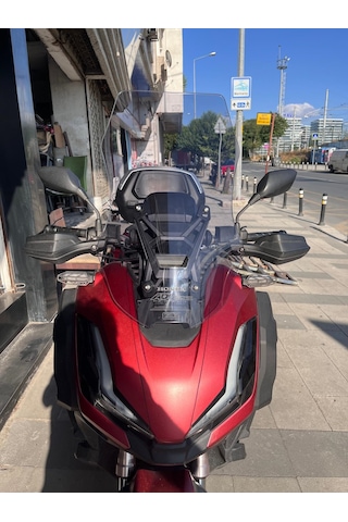 2023-25 Honda Adv 350 Uzun Ön Cam Açık Füme Zeus 60 CM 4 MM Adv350