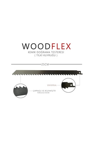 Woodflex Paslanmaz Ahşap-Kemik Kesim Tilki Kuyruğu Bıçağı- 1 Adet