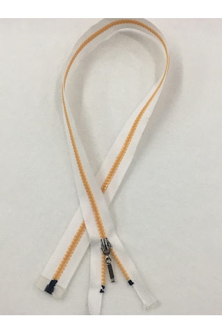 Kaban Mont Fermuarı 70 Cm Beyaz