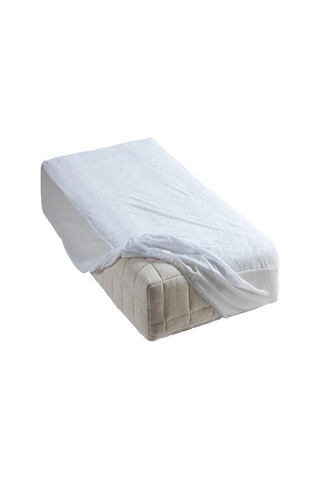 Taşçı 60x120 Cm Fitted Alez Sıvı Geçirmez Micro Kumaş Yatak Koruyucu Beyaz