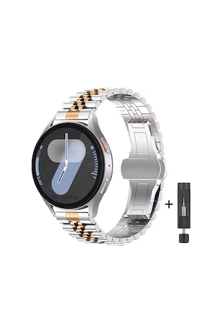 Samsung Galaxy Watch 7 Fe 4 5 Pro 6 Seri 40 42 43 44 45 46 47 Mm Uyumlu Çelik Rolex Saat Kordonu