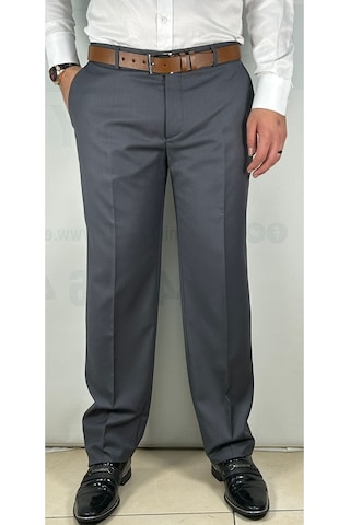 Erkek Battal Esnek Dız Astarlı Yüksek Kalite Kumaş Pantolon Gri