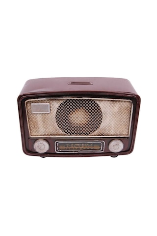 Dekoratif Metal Radyo Kumbara 1210b-1102 1 Adet
