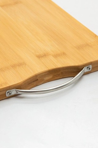 Bambu Ahşap Kesme Tahtası Çelik Saplı Sebze Doğrama Tahtası Et Sebze Doğrama Tahtası Peynir Servis Sunum Tepsisi 30x20 Cm Çok Renkli