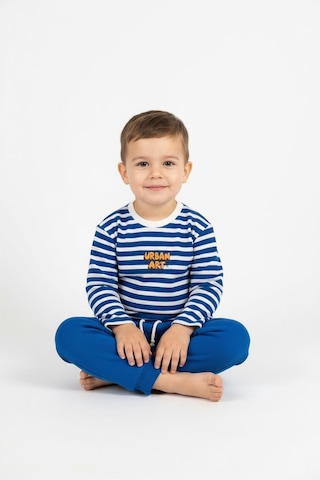 Urban Art Baskılı 2 Li Takım Saks Mavi