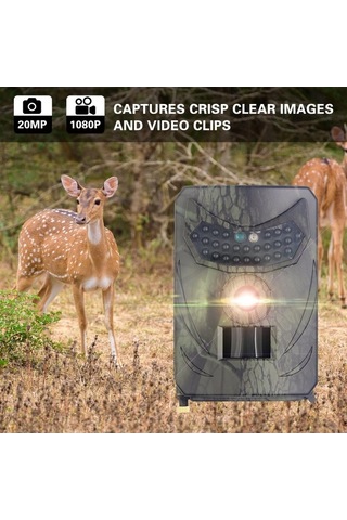 Tongxida 20mp Hd Yaban Hayatı İzleme Kamerası Ip54 Su Geçirmez Kızılötesi Gece Görüşlü Güvenlik Sistemi Kamuflaj Çok Renkli