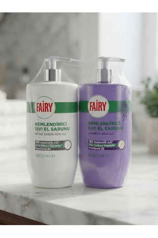 Fairy Sıvı El Sabunu Lavanta&beyaz Sabun 2x1000 Ml
