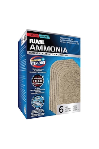 Fluval 306/307/406/407 Yedek Ammonia Remover 6 Adet