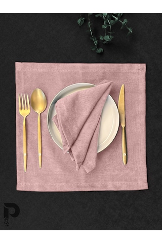 Buğulu Gül Kumaş Peçete Daily Serisi Kadife Görünümlü Buğulu Gül Diğer