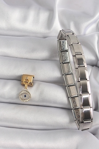 316l Çelik Gold Renk Sallantı Zirkon Taşlı Göz Model Nomination Charm Diğer 88449604