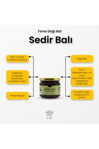 Toros Dağı Toros Bal Süzme Sedir Balı 400 G