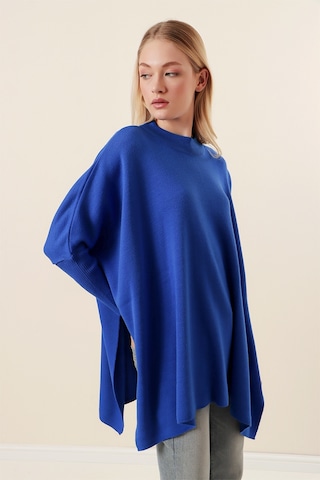 Bigdart 15783 Yırtmaçlı Panço Kazak - A.saks 001