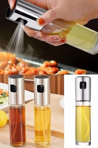 Hubrendy Tedarik Sprey Cam Şişe Zeytinyağı Sirke Yağ Püskürtücü Yağdanlık 100 Ml 1456034