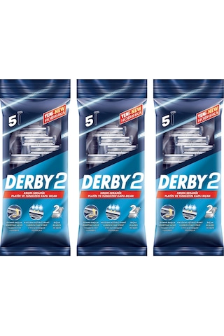 Derby 2 5 Li Poşet Tıraş Bıçağı X 3 Adet