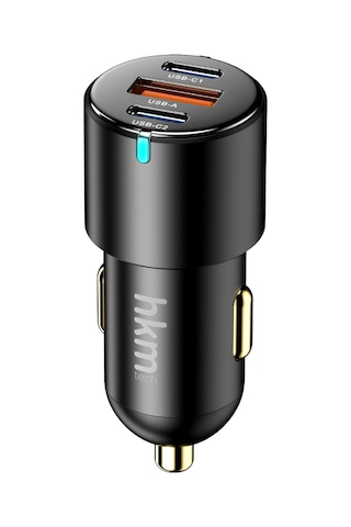 Hyper 60W Hızlı Şarj Destekli 3 Girişli (2Xtype-C 1Xusb) Araç Içi Çakmaklık Şarj Aleti