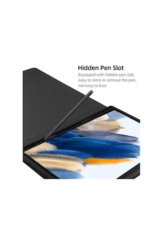 Yunboo Samsung Uyumlu Tab S6 Lite 10.4 İçin Taşınabilir Bluetooth Klavyeli Tablet Kılıfı - Pembe Kapaklı Kılıf Kapaklı Kılıf