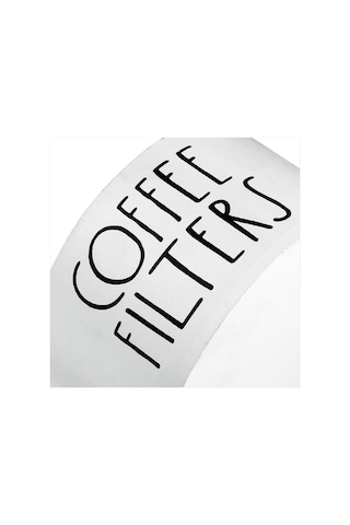 Xurunkeji Kahve Filtresi Tutucu Ahşap Kahve Filtresi Kabı Kapaklı Kahve Filtresi Saklama Rustik Kahve Filtresi Dağıtıcı Sepeti Beyaz