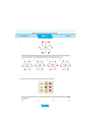 4. Sınıf Zihin Çalıştıran Eğlenceli Kanguru Matematik Soruları