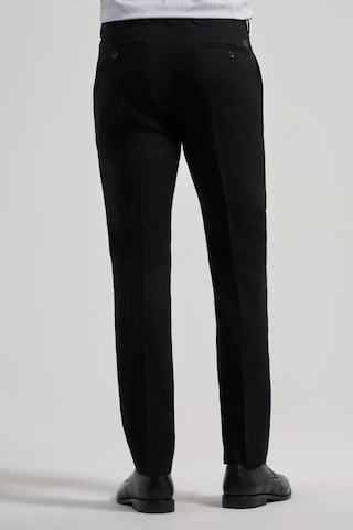 İmza Siyah Esnek Yandan Cepli Slim Fit Classic Pantolon 1003250106 Siyah