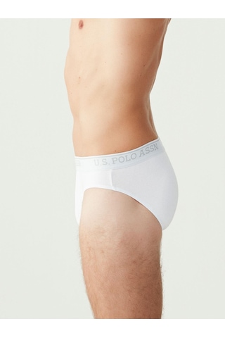 U.S. Polo Assn. - Erkek Beyaz 3 Lü Slıp 90003 Beyaz