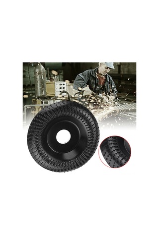 Youmex Ahşap Taşlama Diski 100mm, Köşe Freze İçin, 22mm Çap Açıklı, Altın Rengi