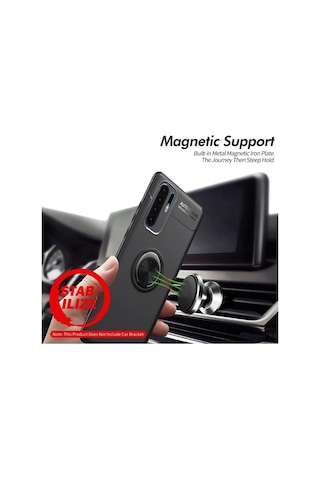 Huawei P30 Pro Yüzüklü Manyetik Ravel Kilif 513799863