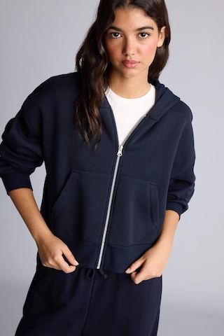 Defacto Regular Fıt Kapüşonlu Kalın Fermuarlı Lacivert Basic Sweatshirt I2412ax26aunv248 Lacivert-nv248
