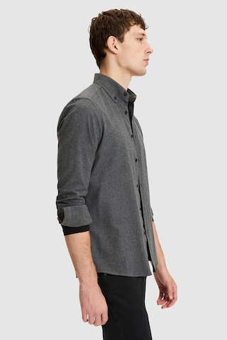 U.S. Polo Assn. Erkek Siyahslim Fit Uzun Kollu Basic Gömlek 50332397-vr046 Siyah