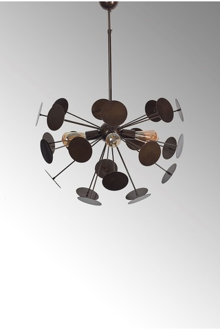 Luzarana Rosso Eskitme Metal Gövde Tasarım Lüx Avize Çok Renkli