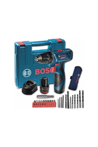 Bosch Professional GSR 120-LI 12 V 1.5Ah Çift Akülü Vidalama Makinesi + 23 Parça Set