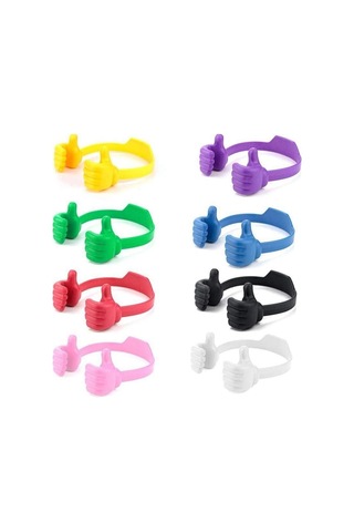 Birden Fazla Akıllı Telefon İçin Telefon Tutucu Paketi, 16 Parça, 8 Renk B Çok Renkli