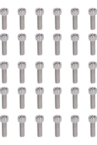 30 Adet M6x20 İç Altıgen Vida Kaiyi Standart