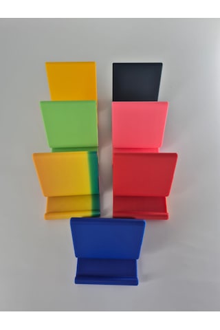 Şık Tasarımlı Telefon Standı, Masaüstü Uyumlu, 3d Baskı, A. Yeşil