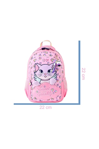 Muggle 2 Bölmeli Sweet And Sparkly Okul Sırt Çantası Pembe Mu-5796 Pembe