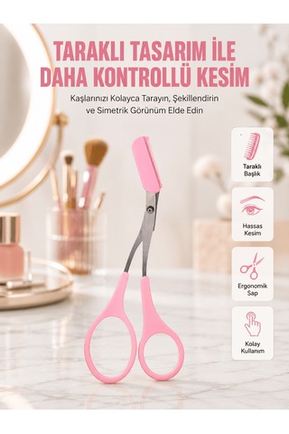 Mini Taraklı Kaş Düzeltici Hassas Şekillendirme Ve Taşınabilir