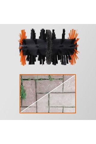 Worx Wa0293 Wg441e İle Uyumlu Sert Ve Derz Dolgu Yüzeyler İçin 165mm Çelik Tel Destekli Temizlik Fırçası