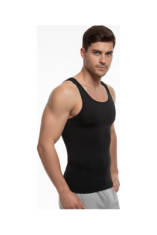 Fit Women Toparlayan Ve Sıkılıştıran Erkek Atlet Korse Siyah