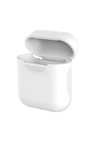 Lexroo Apple AirPods Uyumlu Standart Silikon Kılıf - Beyaz