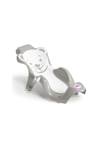 Okbaby Bebek Banyo Seti Buddy Küvet Aparatı + Hippo Duş Şapkası A.gri