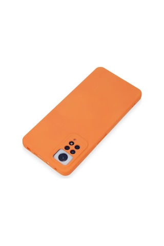 Cosmotex Newface Xiaomi Redmi Note 12 Pro 4g Kılıf Nano İçi Kadife Silikon - Turuncu