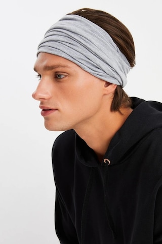 Erkek 4 Fonksiyonlu Koruyucu Pamuklu, Esnek, Terletmez, Bandana, Boyunluk, Maske - Tek Ebat / Açık Gri Açık Gri