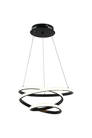 Siyah Led Avize - 3000k Aydınlatma 01G Taba