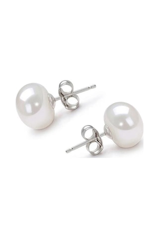 Chavin Gerçek Inci Çelik Küpe Ce86 6 Beyaz