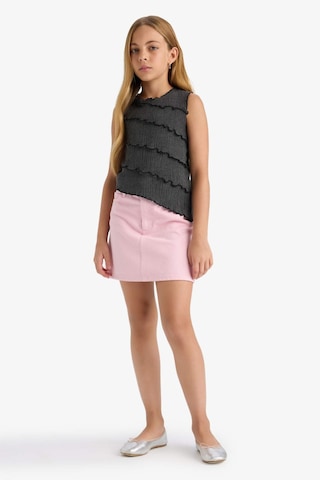 Defacto Kız Çocuk Bürümcük Kolsuz Bluz G0167a825hsar30 Antrasit