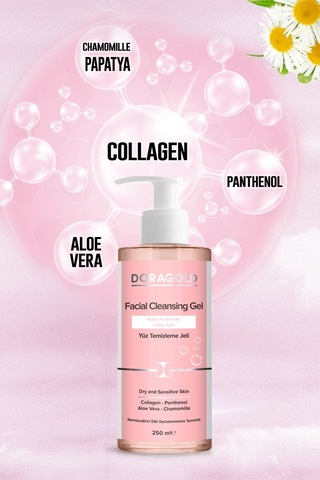 Doragold Kuru ve Hassas Ciltler İçin Yüz Temizleme Jeli 250 ML