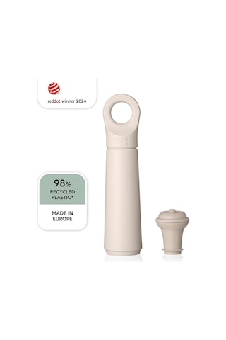 Vacu Vin 7812606 Şarap Vakum Seti 1 Pompa 1 Şarap Tıpası Bej