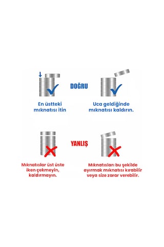 10 Adet - 10x12 Mm Neodyum Mıknatıs Neodim Magnet Yuvarlak
